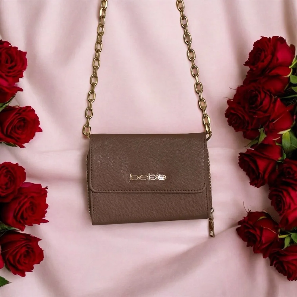 Bebe Chocolate Brown Crossbody Bag - Picture 3 of 12